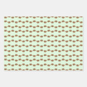 木に眠るナマケモノ数々のの色 ラッピングペーパーシート (正面3)