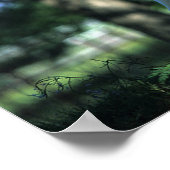 木に立つミニチュアの馬 ポスター (角)