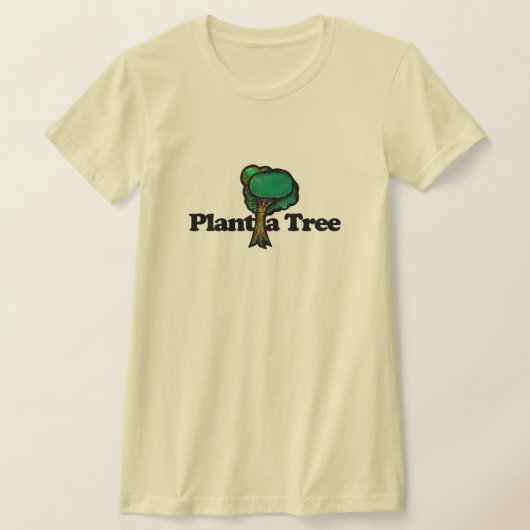 木に自然を植える Tシャツ (レイダウン)