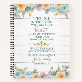 木に花を咲かせた主を信頼する ノートブック