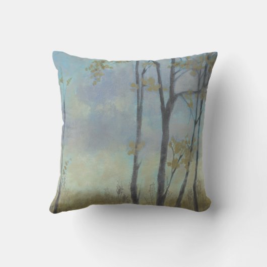 木に覆われたムギ草I クッション (裏面)