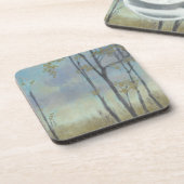 木に覆われたムギ草I コースター (左側)