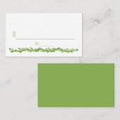 木に覆われた優雅さ |の結婚つる植物座席表 プレイスカード (正面/裏面)