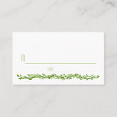 木に覆われた優雅さ |の結婚つる植物座席表 プレイスカード (正面)