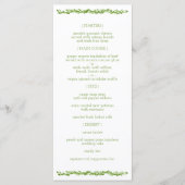 木に覆われた優雅さ |の結婚つる植物披露宴 メニュー (正面)