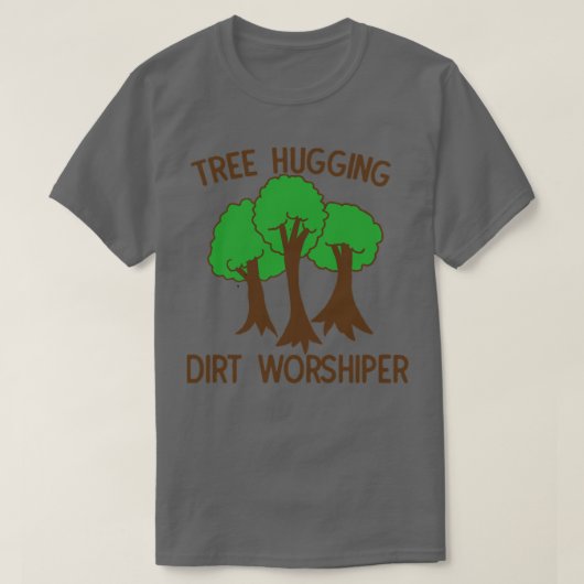 木に覆われた汚れ崇拝者 Tシャツ (デザイン正面)