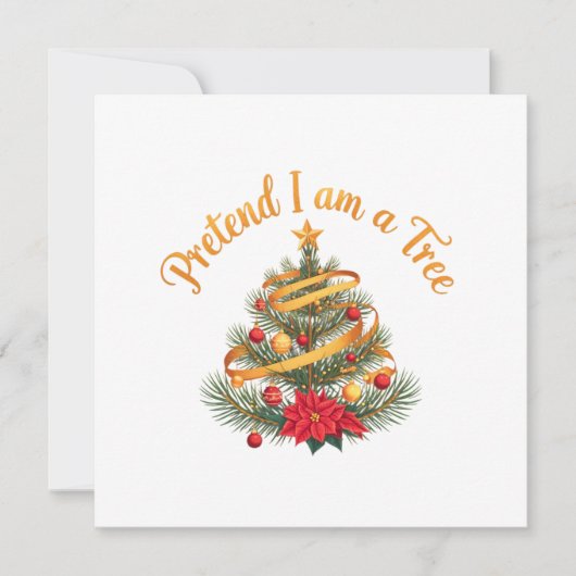 木に見せかけちゃおう ハロウィンおもしろコスチュームTシャツ 招待状 (正面)