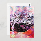 木に豹 ポストカード (正面/裏面)