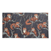 木に赤いパンダ 枕カバー (裏面-左)