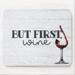 木に赤ワインを注ぐ マウスパッド<br><div class="desc">白く洗った木に赤ワインを注いだグラス。</div>