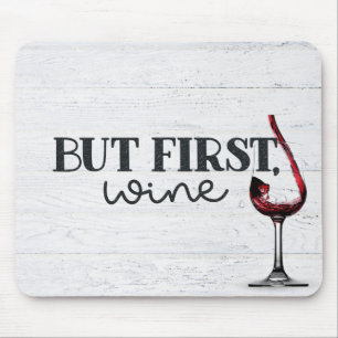 木に赤ワインを注ぐ マウスパッド