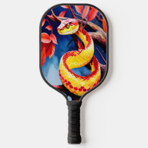 木に赤鮮やかと黄色のはかりで測コブラ