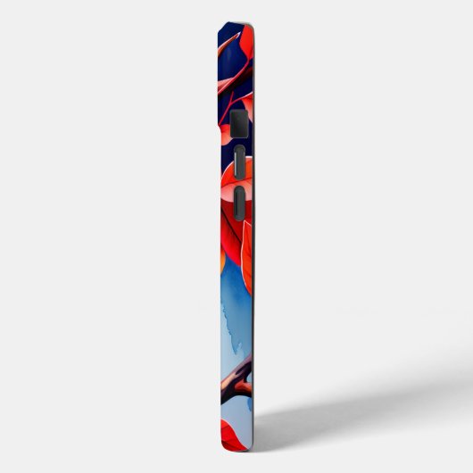 木に赤鮮やかと黄色のはかりで測コブラ Case-Mate iPhoneケース (裏面 / 左)