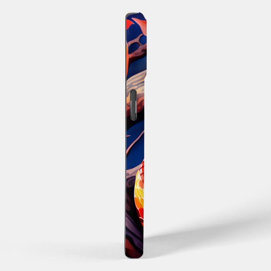 木に赤鮮やかと黄色のはかりで測コブラ Case-Mate iPhoneケース (裏面 / 右)