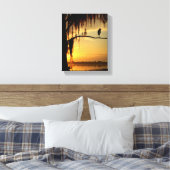 木に隠された美しい鳥 キャンバスプリント (インサイチュ (寝室))