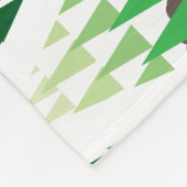 木に隠れるくま フリースブランケット (角)