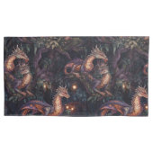 木に隠れる紫の龍 枕カバー (正面左)