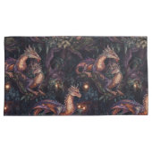 木に隠れる紫の龍 枕カバー (正面右)