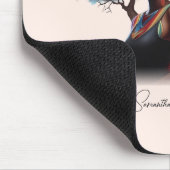 木に飾った髪のアフリカ系アメリカ人女性 マウスパッド (コーナー)