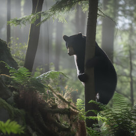 木に黒い熊 ジグソーパズル