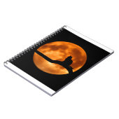 木に黒い猫のシルエット ノートブック (左側)