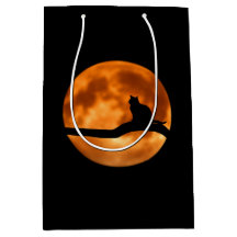 木に黒い猫のシルエット