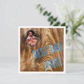 木に「最高のパパ」 - フォトカード シーズンカード (スタンド正面)