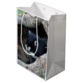 木のうろの黒うさぎ ミディアムペーパーバッグ (裏面アングル)