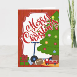 木のおもちゃつき – Merry Christmas カード