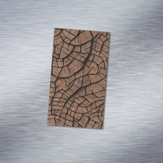 木のお洒落素晴らし質感グラフィック マグネット名刺 (インサイチュ)