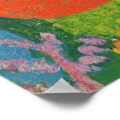 木のつる中のナマケモノ ポスター (角)