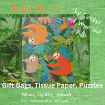 木のつる中のナマケモノ