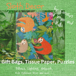 木のつる中のナマケモノ ポスター