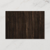 木のぬくもりの冬のベビーシャワー　本を持ってきてください エンクロージャーカード (裏面)