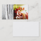 木のばら色のレースの国の西部の名刺 名刺 (正面/裏面)