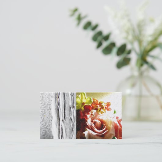 木のばら色のレースの国の西部の名刺 名刺 (スタンド正面)