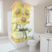 木のひまわり シャワーカーテン (インサイチュ)