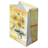 木のひまわり ミディアムペーパーバッグ (正面アングル)