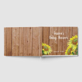 木のひま素朴わり赤ちゃんシャワー ゲストブック (全面)