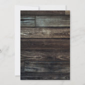 木のひま素朴わり赤ちゃんシャワー 招待状 (裏面)