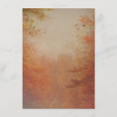 木のひもは素朴な秋の結婚式の詳細をつけます エンクロージャーカード (裏面)