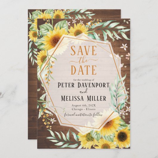 木のひ素朴まわりが日付を救う 案内状 (正面/裏面)