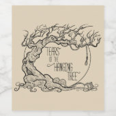 木のぶら下がった涙 ワインラベル (シングルラベル)