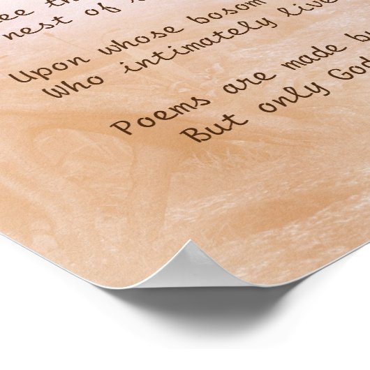 木のように美しい自然 ポスター (角)