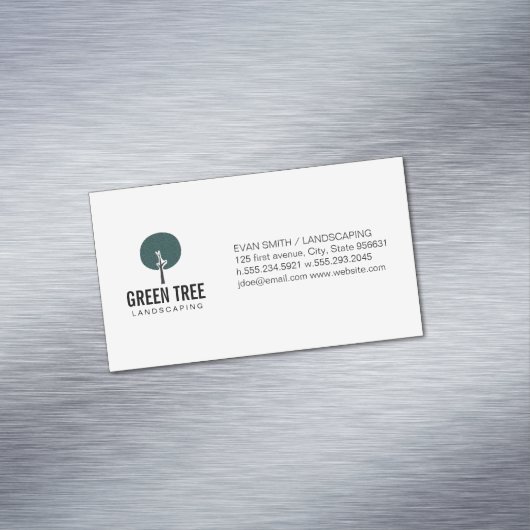 木のアイコン マグネット名刺 (インサイチュ)