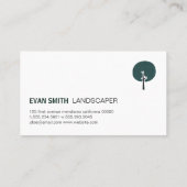 木のアイコン 名刺 (裏面)