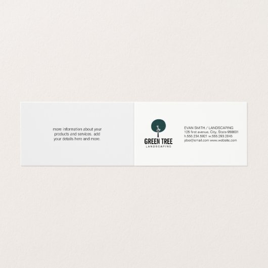 木のアイコン 名刺 (外部フラット)