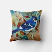 木のアオカケス クッション (裏面)