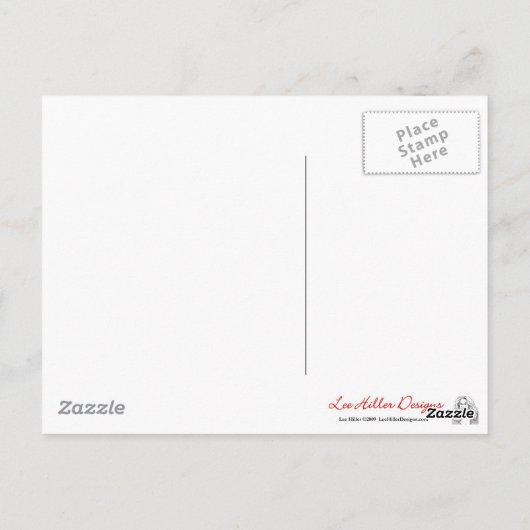 木のアパレルと贈り物を楽しむチムンク ポストカード