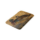 木のアヒルを丸太に刈り込む バスマット (アングル)